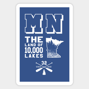 Minnesota MN Land of 10,000 Lakes Magnet